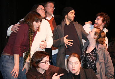 Washington Improv Theater house team Season Six. Photo taken March 5, 2009 at Source.
